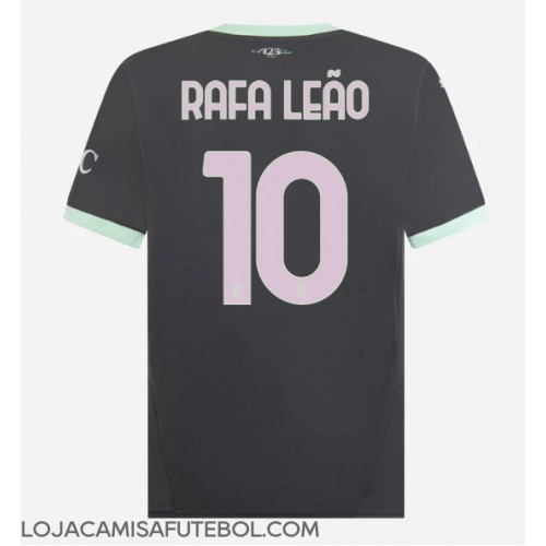 Camisa de Futebol AC Milan Rafael Leao #10 Equipamento Alternativo 2024-25 Manga Curta